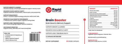 Rapid Health Labs Energy Booster – Advanced Energy Support Formula RapidFulfillment.com