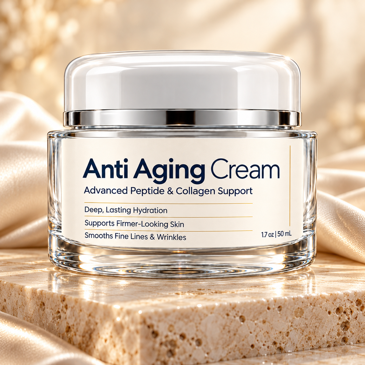 Anti-Aging Peptide Cream – Fine Lines, Firmness & Hydration