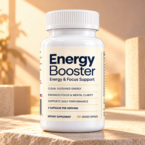 Rapid Health Labs energy and focus supplement bottle
