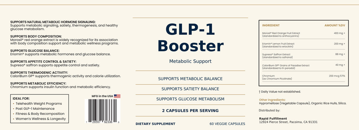 GLP-1 Support Supplement – Metabolic & Appetite Support