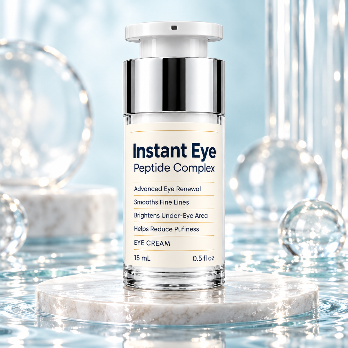 Peptide Eye Cream for Dark Circles, Puffiness & Fine Lines
