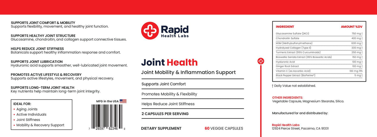 Joint Support Supplement – Mobility, Flexibility & Comfort