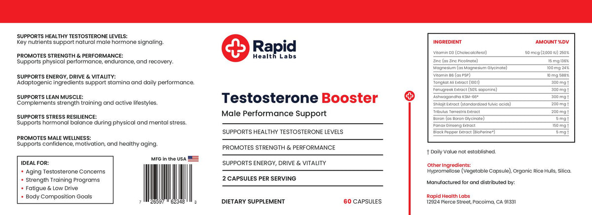 Testosterone Booster for Men – Performance, Energy & Vitality