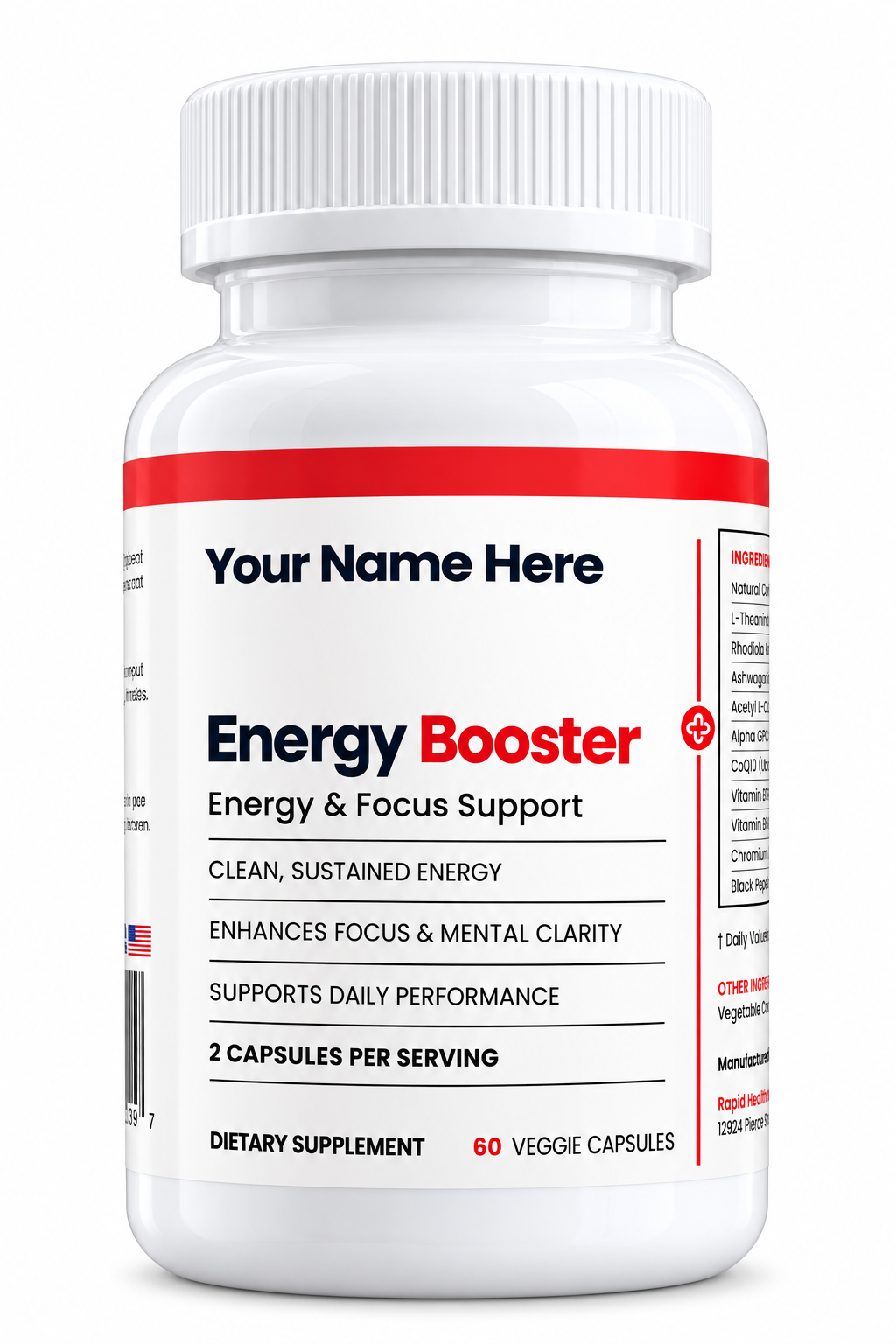 Energy Booster Private Label Supplements