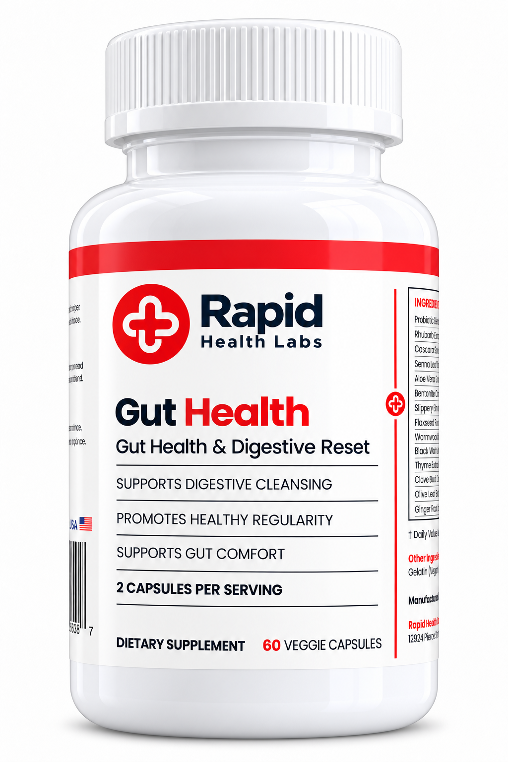 Gut Health Supplement – Digestive, Regularity & Cleanse Support