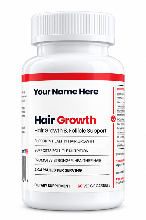Hair Growth Private Label Supplements RapidFulfillment.com